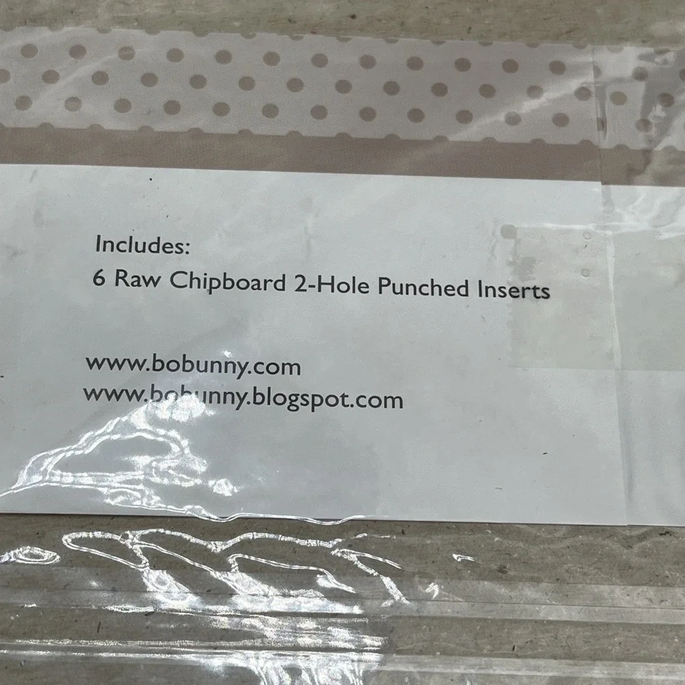 16 x BoBunny 6x6 Bare Naked Binder Refills Chipboard Pages 2-Hole Scrapbooking